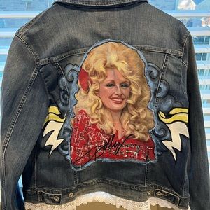 Dolly Parton Hand Painted Levi’s Denim Jacket